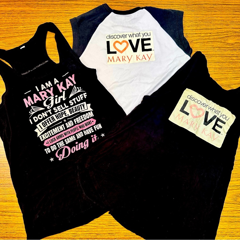 SET of 3 Mary Kay Tanks and Tee (size small)